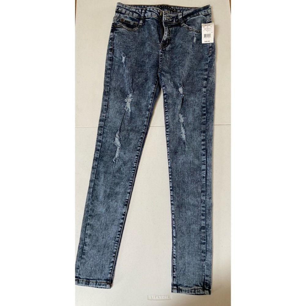 Acid washer skinny jeans size 5